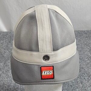 LEGO Legoland Knight Helmet Hat Youth Gray Cream Medieval Costume Cap Souvenir